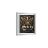 American Heritage Matte Canvas Print — Patriotic Eagle Framed Wall Art Canvas Printify 