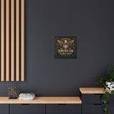American Heritage Matte Canvas Print — Patriotic Eagle Framed Wall Art Canvas Printify 