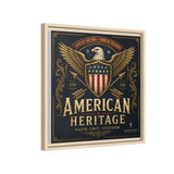 American Heritage Matte Canvas Print — Patriotic Eagle Framed Wall Art Canvas Printify 