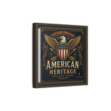 American Heritage Matte Canvas Print — Patriotic Eagle Framed Wall Art Canvas Printify 
