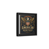 American Heritage Matte Canvas Print — Patriotic Eagle Framed Wall Art Canvas Printify 
