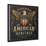 American Heritage Matte Canvas Print — Patriotic Eagle Framed Wall Art Canvas Printify 