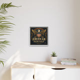 American Heritage Matte Canvas Print — Patriotic Eagle Framed Wall Art Canvas Printify 