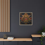 Britannia Lion Framed Canvas Wall Art — Union Jack Crest, 'Britannia • Unity • Pride' Canvas Printify 