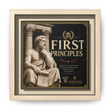 First Principles Framed Canvas – Classical Philosophy Art in Natural