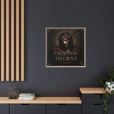 Framed Matte Canvas - "Crowned with Thorns" Religious Wall Art Canvas Printify 