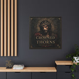 Framed Matte Canvas - "Crowned with Thorns" Religious Wall Art Canvas Printify 