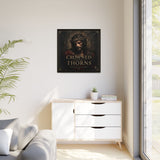 Framed Matte Canvas - "Crowned with Thorns" Religious Wall Art Canvas Printify 