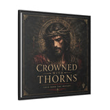 Framed Matte Canvas - "Crowned with Thorns" Religious Wall Art Canvas Printify 