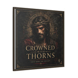 Framed Matte Canvas - "Crowned with Thorns" Religious Wall Art Canvas Printify 