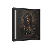 Framed Matte Canvas - "Crowned with Thorns" Religious Wall Art Canvas Printify 
