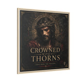 Framed Matte Canvas - "Crowned with Thorns" Religious Wall Art Canvas Printify 
