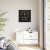 Framed Matte Canvas - "Crowned with Thorns" Religious Wall Art Canvas Printify 