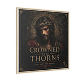 Framed Matte Canvas - "Crowned with Thorns" Religious Wall Art Canvas Printify 