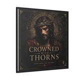 Framed Matte Canvas - "Crowned with Thorns" Religious Wall Art Canvas Printify 