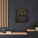 Framed Matte Canvas - "Crowned with Thorns" Religious Wall Art Canvas Printify 