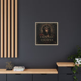 Framed Matte Canvas - "Crowned with Thorns" Religious Wall Art Canvas Printify 