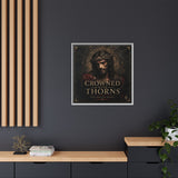 Framed Matte Canvas - "Crowned with Thorns" Religious Wall Art Canvas Printify 