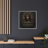 Framed Matte Canvas - "Crowned with Thorns" Religious Wall Art Canvas Printify 