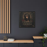 Framed Matte Canvas - "Crowned with Thorns" Religious Wall Art Canvas Printify 