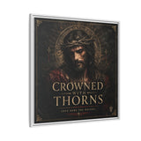 Framed Matte Canvas - "Crowned with Thorns" Religious Wall Art Canvas Printify 