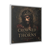 Framed Matte Canvas - "Crowned with Thorns" Religious Wall Art Canvas Printify 