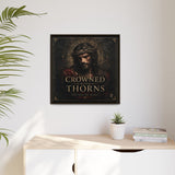 Framed Matte Canvas - "Crowned with Thorns" Religious Wall Art Canvas Printify 