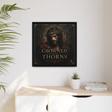 Framed Matte Canvas - "Crowned with Thorns" Religious Wall Art Canvas Printify 