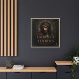 Framed Matte Canvas - "Crowned with Thorns" Religious Wall Art Canvas Printify 