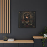 Framed Matte Canvas - "Crowned with Thorns" Religious Wall Art Canvas Printify 