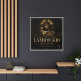 Lamb of God Matte Canvas Print — 'Redeemer. Sacrifice. Grace.' Framed Religious Wall Art Canvas Printify 
