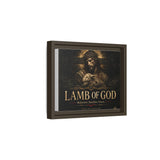 Lamb of God Matte Canvas Print — 'Redeemer. Sacrifice. Grace.' Framed Religious Wall Art Canvas Printify 