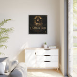 Lamb of God Matte Canvas Print — 'Redeemer. Sacrifice. Grace.' Framed Religious Wall Art Canvas Printify 