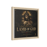 Lamb of God Matte Canvas Print — 'Redeemer. Sacrifice. Grace.' Framed Religious Wall Art Canvas Printify 