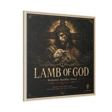 Lamb of God Matte Canvas Print — 'Redeemer. Sacrifice. Grace.' Framed Religious Wall Art Canvas Printify 