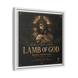 Lamb of God Matte Canvas Print — 'Redeemer. Sacrifice. Grace.' Framed Religious Wall Art Canvas Printify 