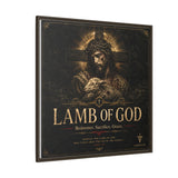 Lamb of God Matte Canvas Print — 'Redeemer. Sacrifice. Grace.' Framed Religious Wall Art Canvas Printify 