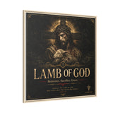 Lamb of God Matte Canvas Print — 'Redeemer. Sacrifice. Grace.' Framed Religious Wall Art Canvas Printify 