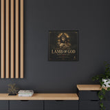 Lamb of God Matte Canvas Print — 'Redeemer. Sacrifice. Grace.' Framed Religious Wall Art Canvas Printify 
