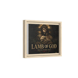 Lamb of God Matte Canvas Print — 'Redeemer. Sacrifice. Grace.' Framed Religious Wall Art Canvas Printify 