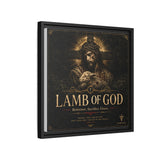 Lamb of God Matte Canvas Print — 'Redeemer. Sacrifice. Grace.' Framed Religious Wall Art Canvas Printify 