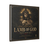 Lamb of God Matte Canvas Print — 'Redeemer. Sacrifice. Grace.' Framed Religious Wall Art Canvas Printify 