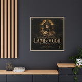 Lamb of God Matte Canvas Print — 'Redeemer. Sacrifice. Grace.' Framed Religious Wall Art Canvas Printify 