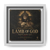Lamb of God Matte Canvas Print — 'Redeemer. Sacrifice. Grace.' Framed Religious Wall Art Canvas Printify 6" x 6" 1.25" White
