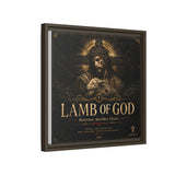 Lamb of God Matte Canvas Print — 'Redeemer. Sacrifice. Grace.' Framed Religious Wall Art Canvas Printify 