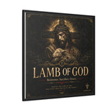 Lamb of God Matte Canvas Print — 'Redeemer. Sacrifice. Grace.' Framed Religious Wall Art Canvas Printify 