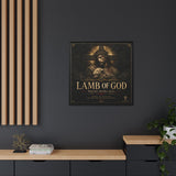 Lamb of God Matte Canvas Print — 'Redeemer. Sacrifice. Grace.' Framed Religious Wall Art Canvas Printify 