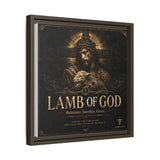 Lamb of God Matte Canvas Print — 'Redeemer. Sacrifice. Grace.' Framed Religious Wall Art Canvas Printify 