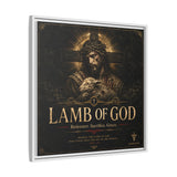Lamb of God Matte Canvas Print — 'Redeemer. Sacrifice. Grace.' Framed Religious Wall Art Canvas Printify 