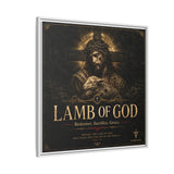 Lamb of God Matte Canvas Print — 'Redeemer. Sacrifice. Grace.' Framed Religious Wall Art Canvas Printify 